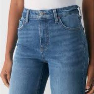 Denim Forum| Aritzia| The Lola High Rise Skinny Jeans in Medium Blue Sz 24w 30l